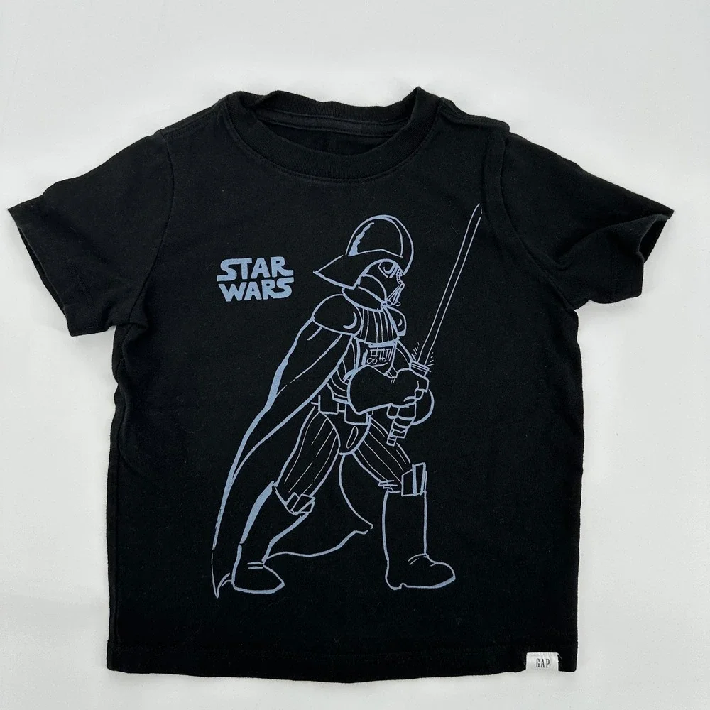 Lot Kids Nike Navy Blue Graphic T-Shirt Black Star Wars Darth Vader T-Shirt 3T‎